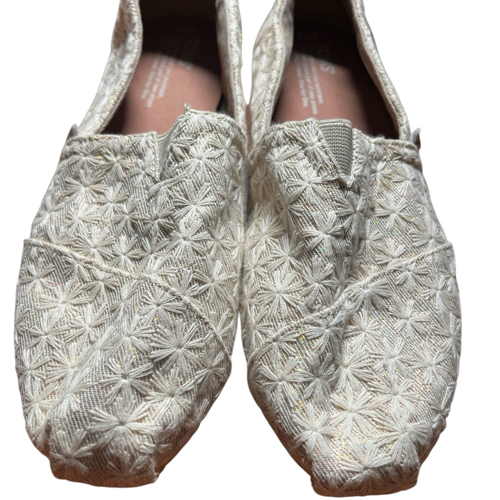 TOM’s Women's Cream Slip-On Shoes